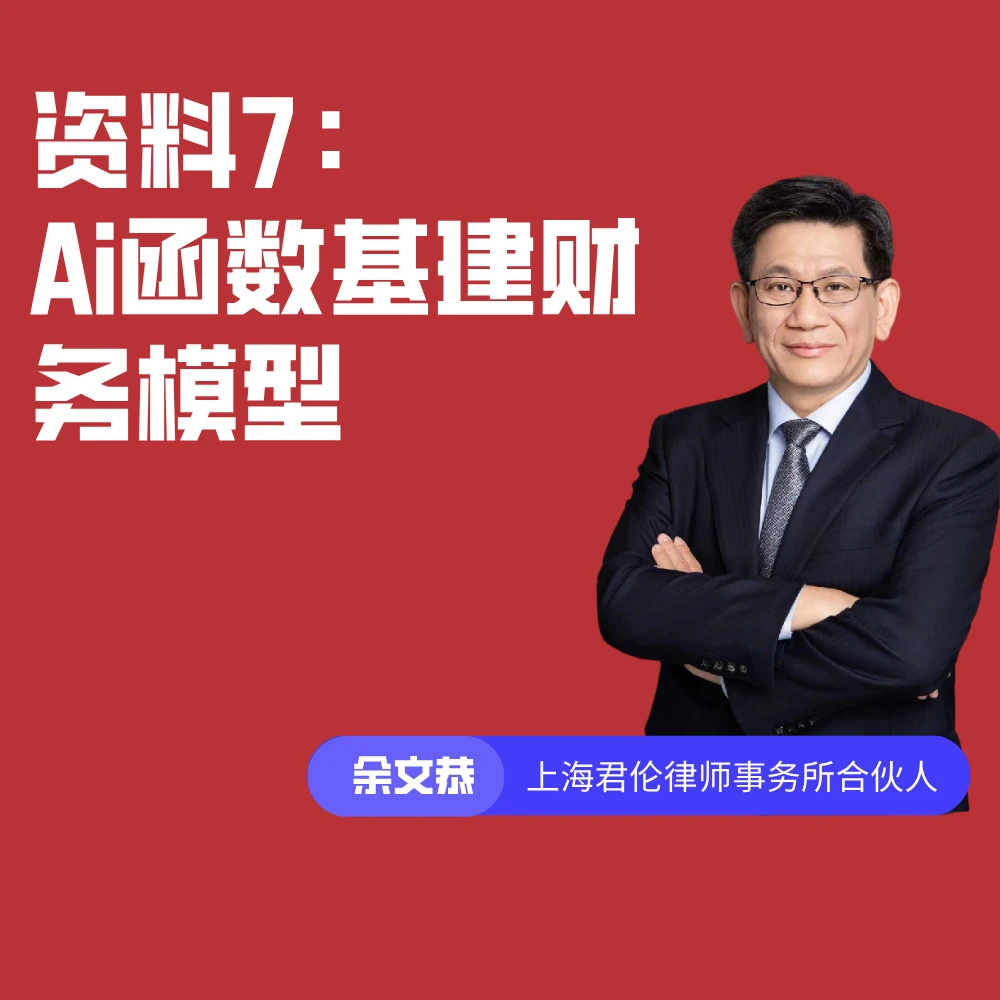 Ai函数基建财务入门模型解读黄金（资料7）
