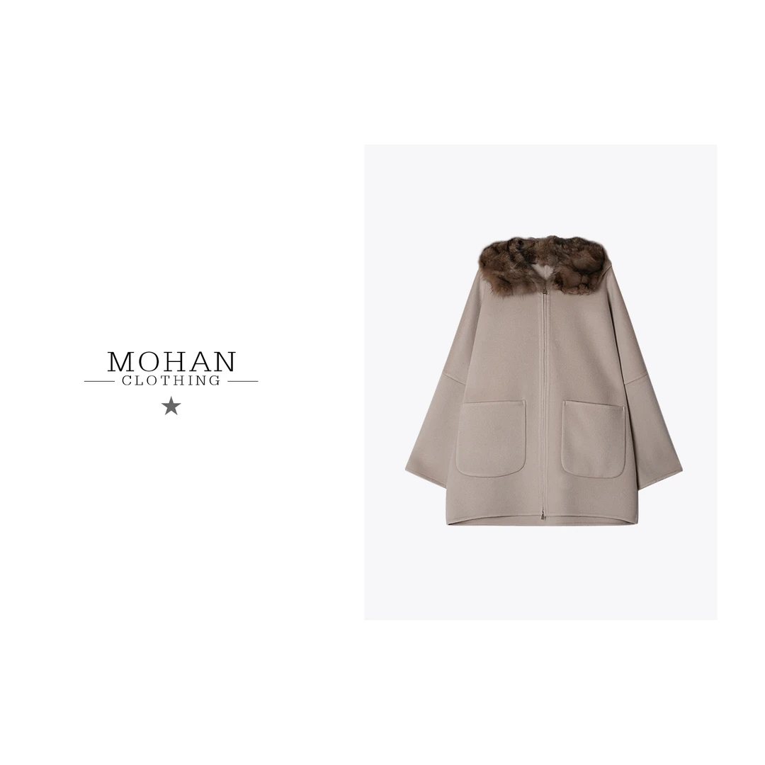 时尚经典百搭秋冬立领高级感秋季女士毛外套YZ8899