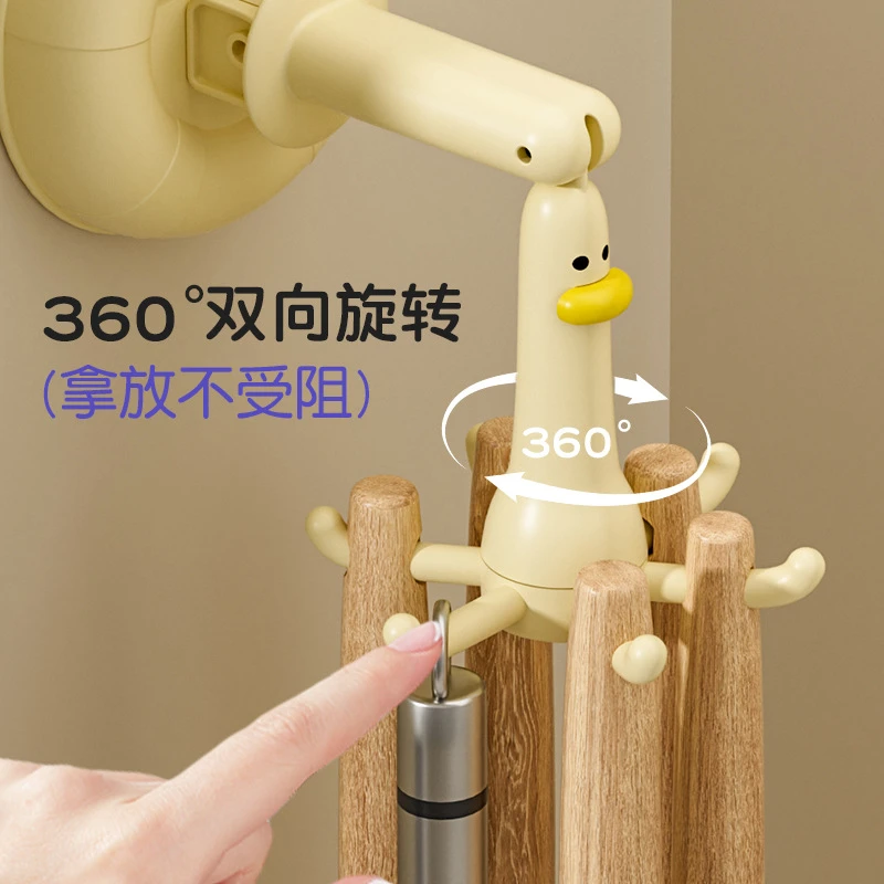 吸盘旋转挂钩免打孔家用锅铲挂架铲子壁挂百货用品置物架勺子收纳