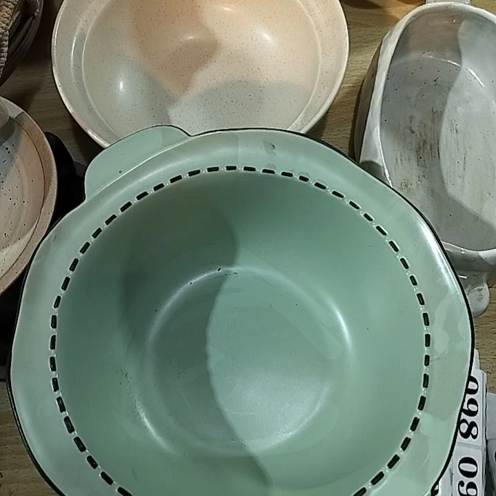 瓷片微瑕虚线大号双耳一个