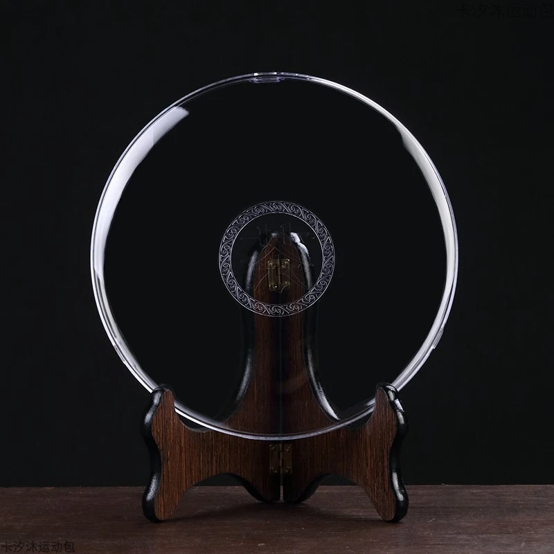 茶饼支架透明普洱展示架子茶托支架防尘塑料普洱茶盒白茶茶饼架子