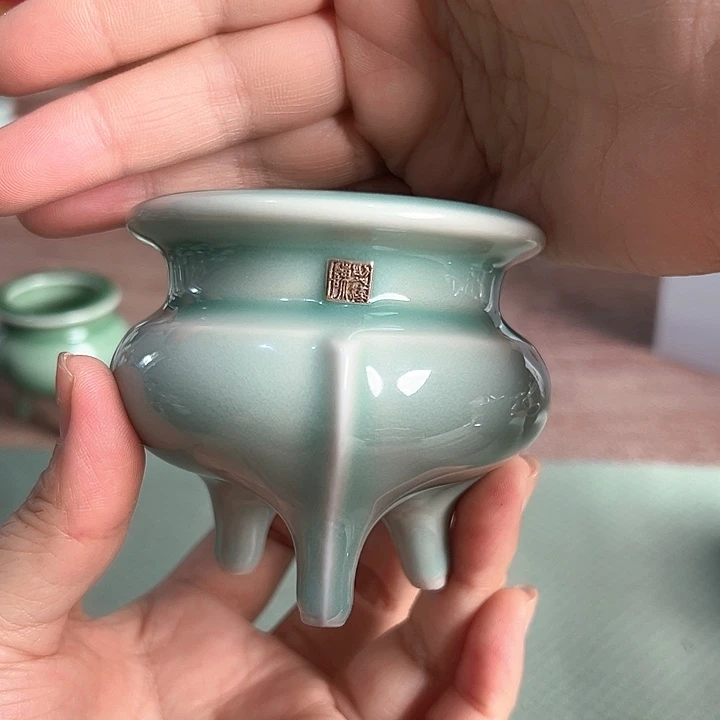 龙泉云间青瓷小米茶器