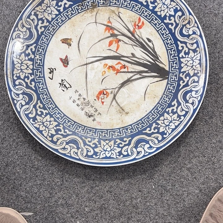 盘子瓶子手工手绘