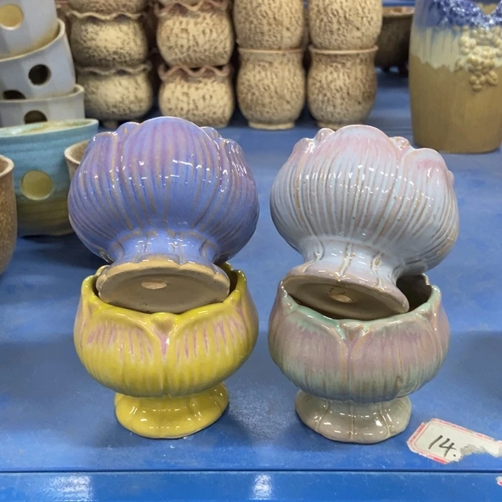 陶瓷花盆单场满9.9发6.5*6