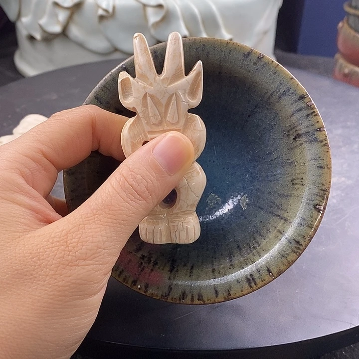 瓷片吉州窑的一个太阳神