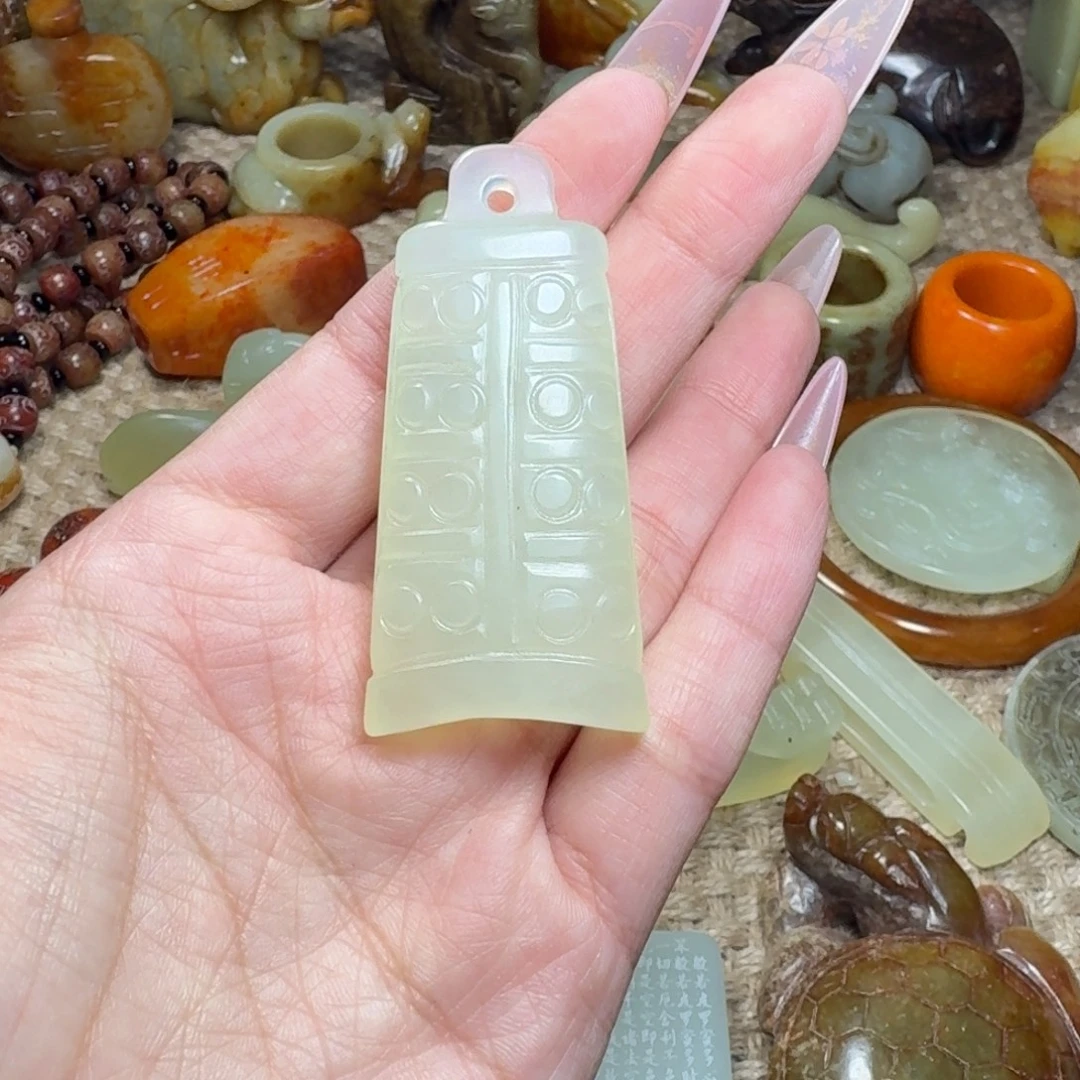 白玉菩提吊坠挂件