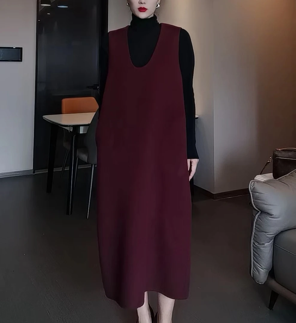 【大妍女装】双面羊毛连衣裙627