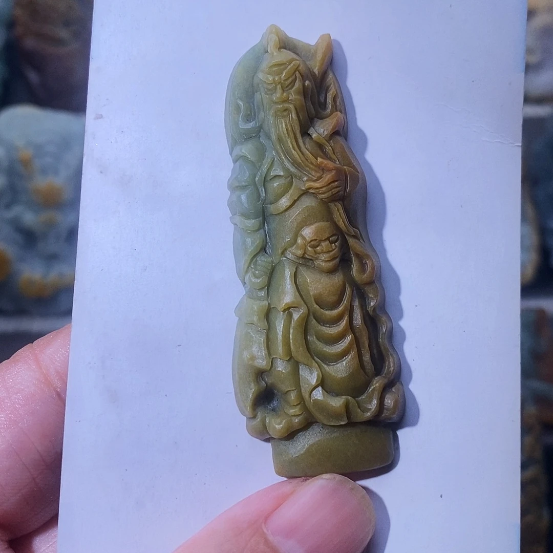 未镶嵌定制翡翠关公