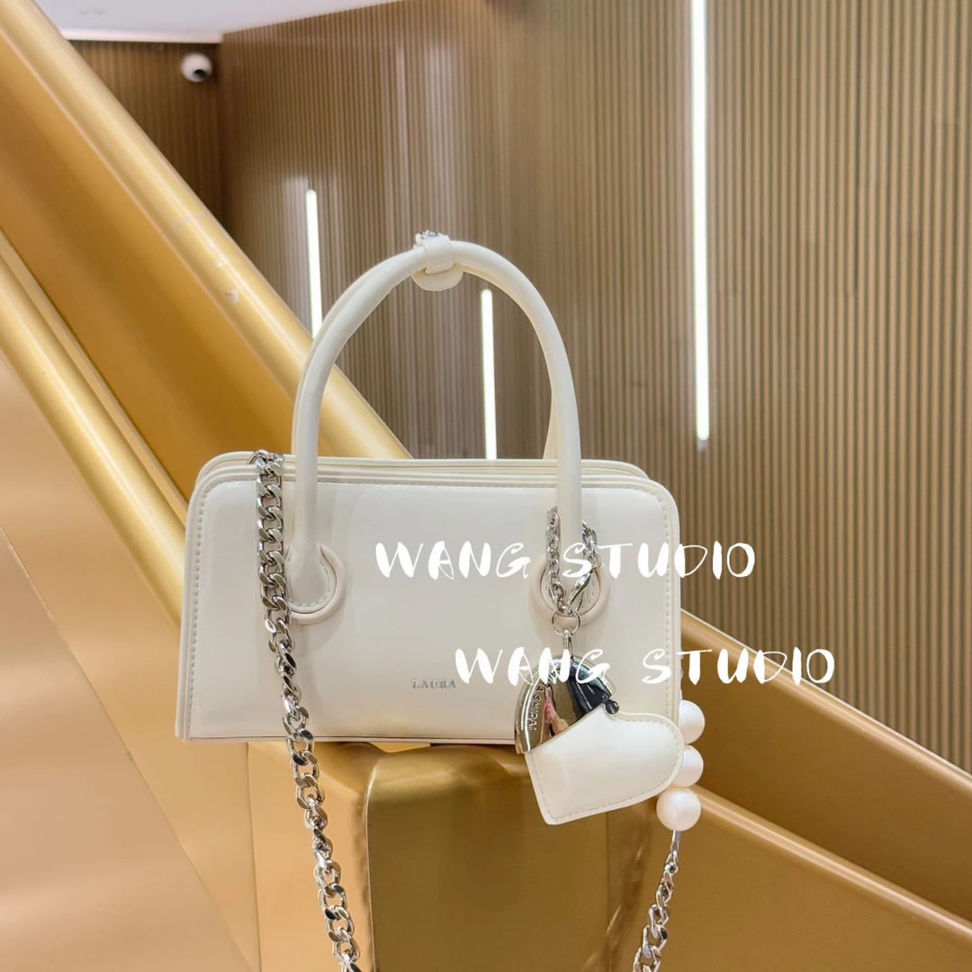 调调包包WANG STUDIO【LARUA 小众设计款 劳拉奶油白饼干包2.0】