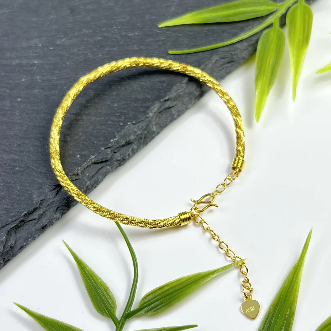 足银银制品 【铭记珠宝】足银手镯30-DM45H155