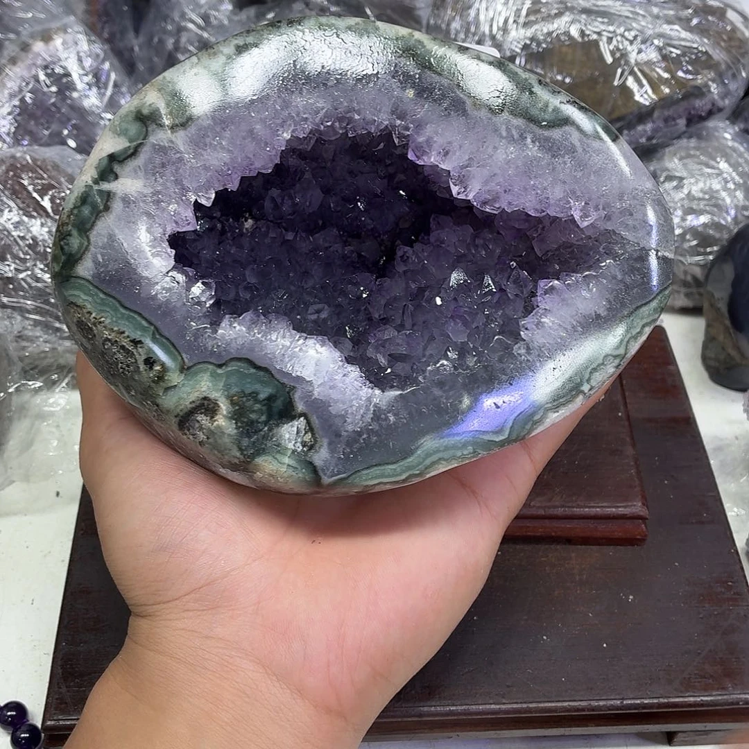 未镶嵌摆件紫晶水晶