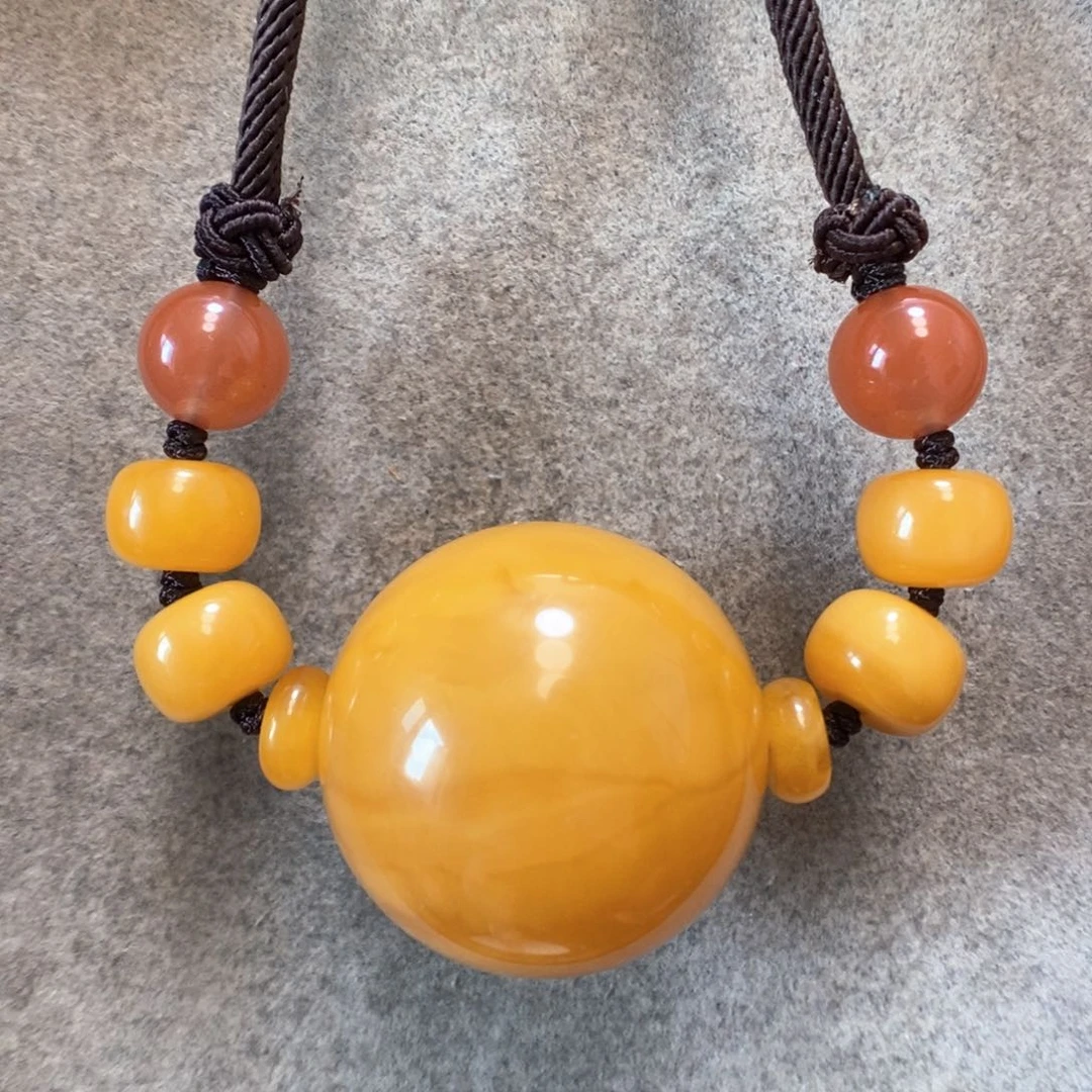 未镶嵌项链蜜蜡锁骨