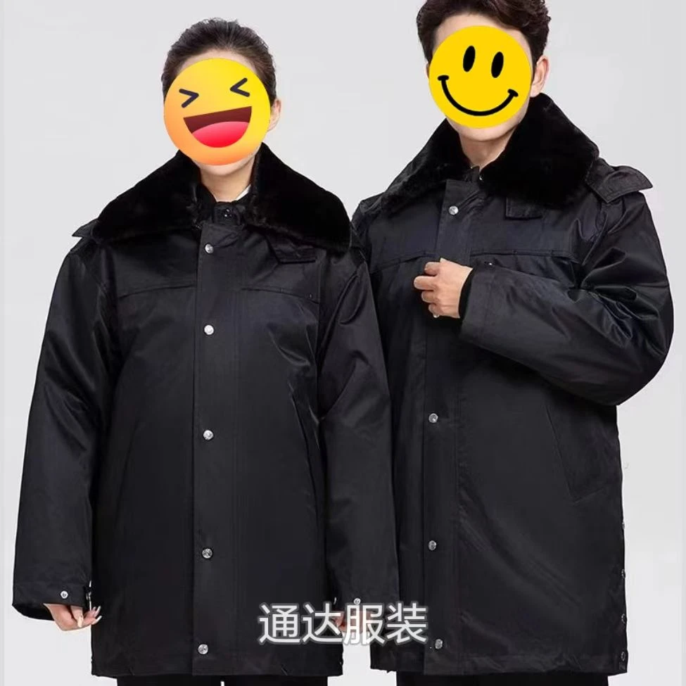 2024冬季男士中长款透气保暖防风加厚通勤棉大衣连帽外套风衣棉服