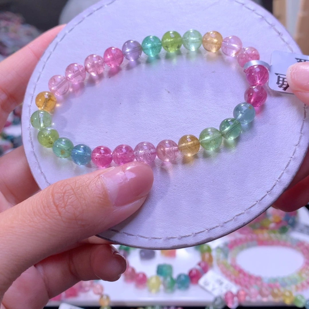 【闪购商品】未镶嵌手串碧玺7.3mm左右