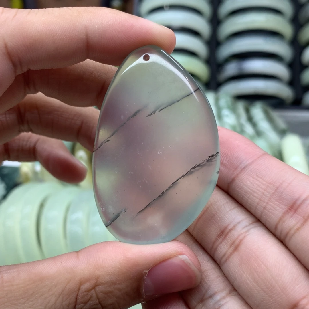 岫玉未镶嵌吊坠(不含链)