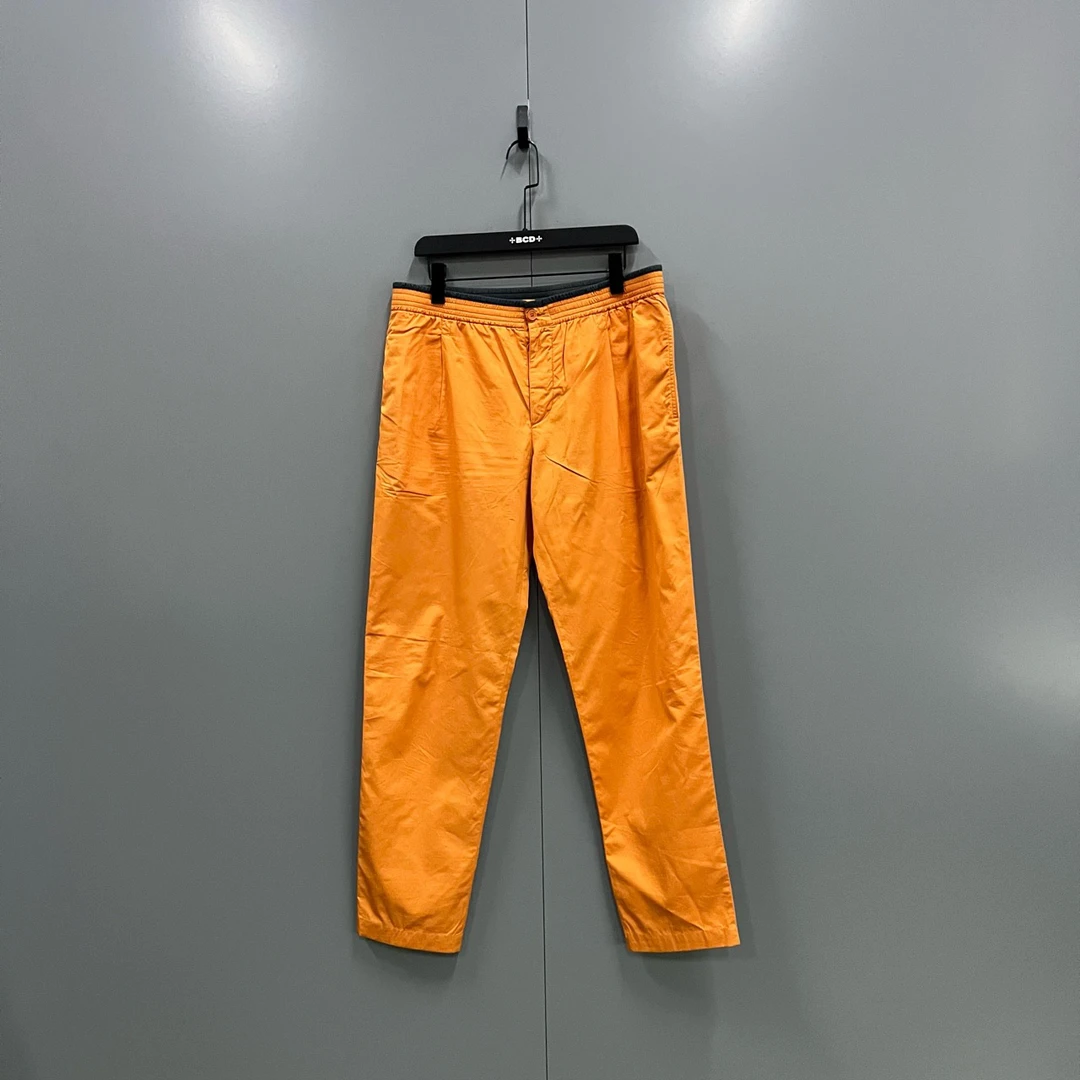 95新 Hermes/爱马仕 (ll) 经典橙色长裤 42码/102027