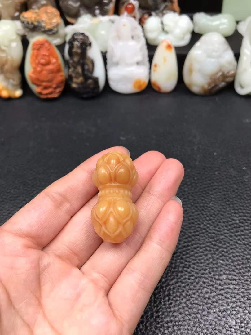 和田玉莲花，平安莲花，