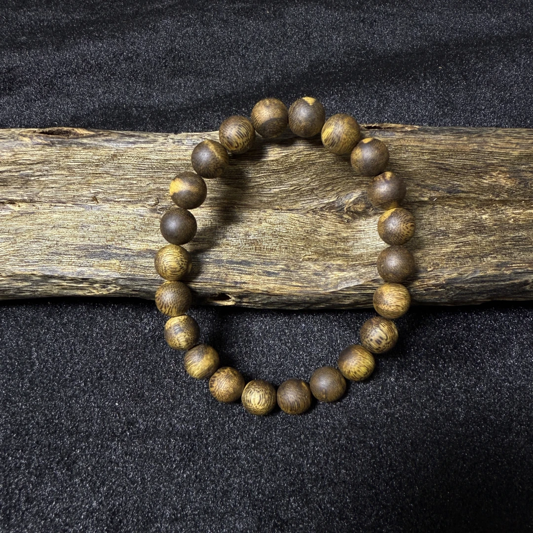 沉香沉香奇楠沉香虎斑圆珠0.9单圈7g+多样性发一