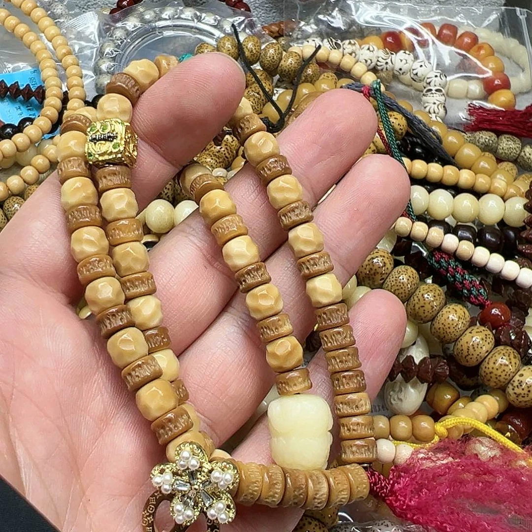 星月菩提手串66龙脊菩提手持