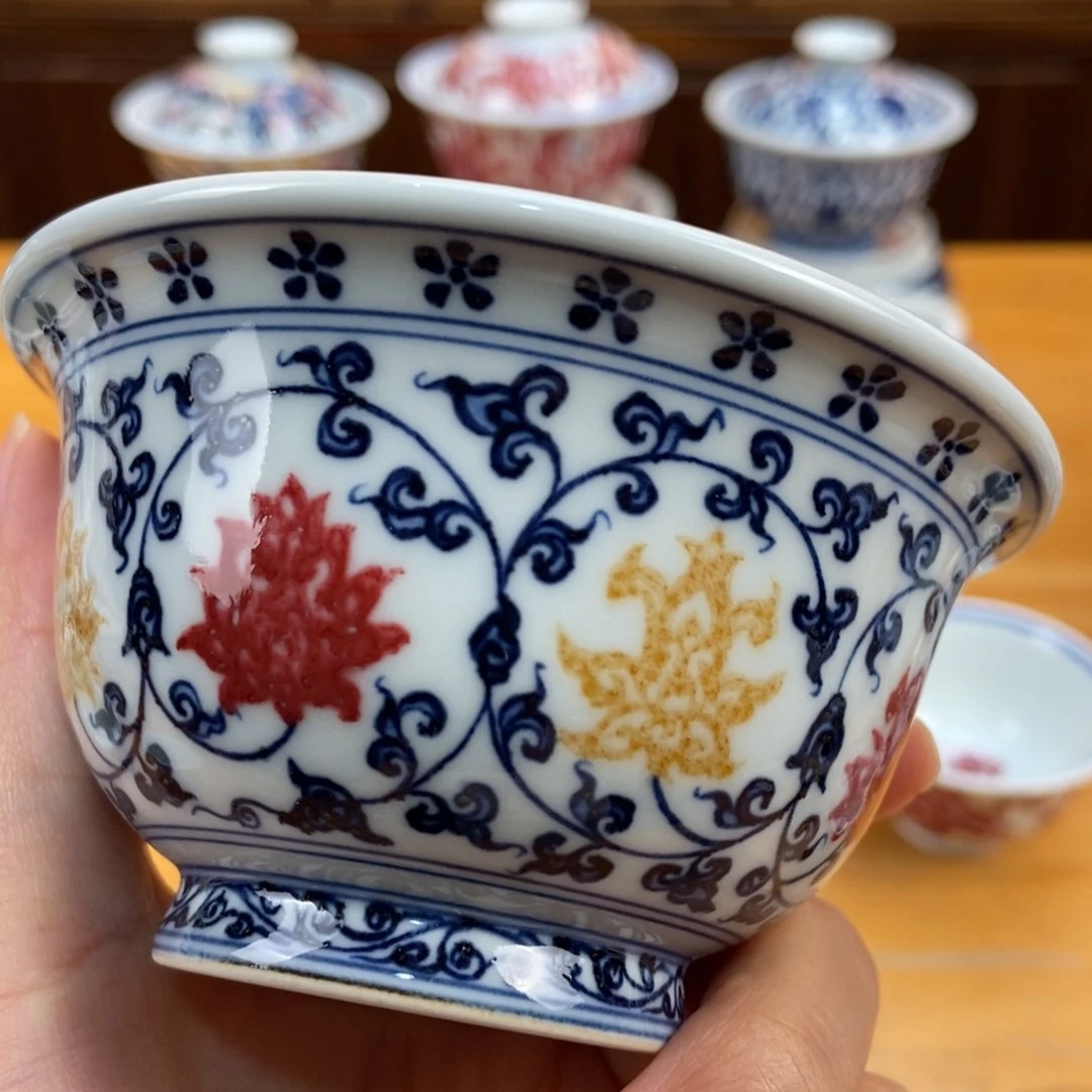 手绘现代茶具非古董