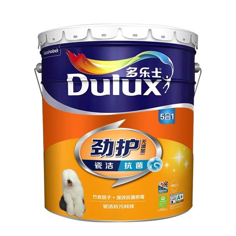多乐士乳胶漆劲护瓷洁抗菌五合一油漆涂料A8145 18L