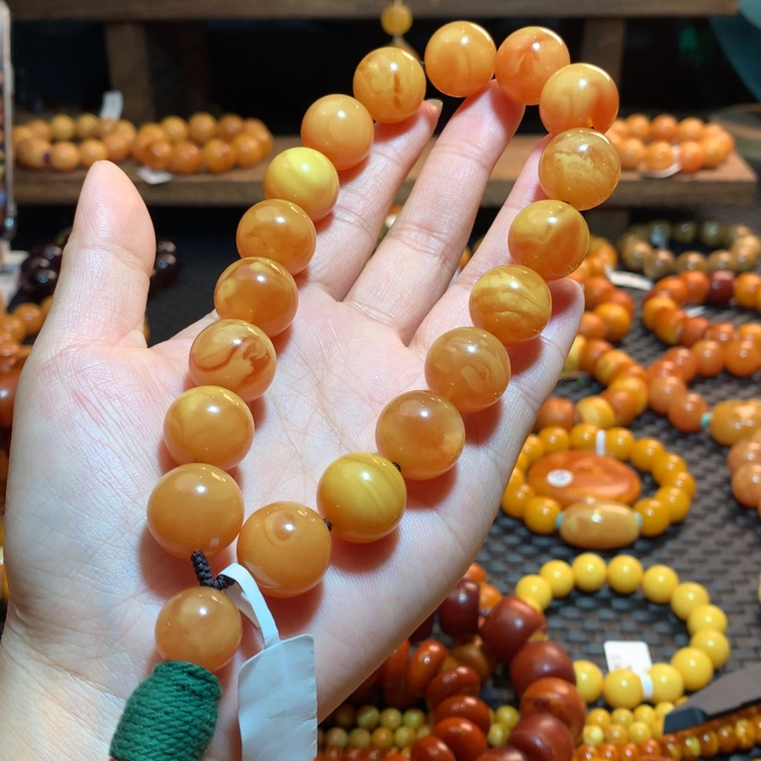 蜜蜡未镶嵌手串蜜蜡手串