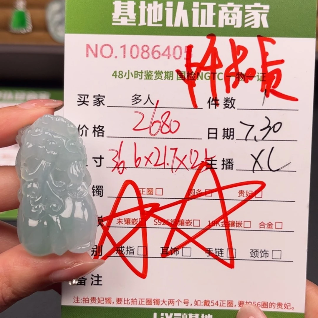 翡翠未镶嵌颈饰多人