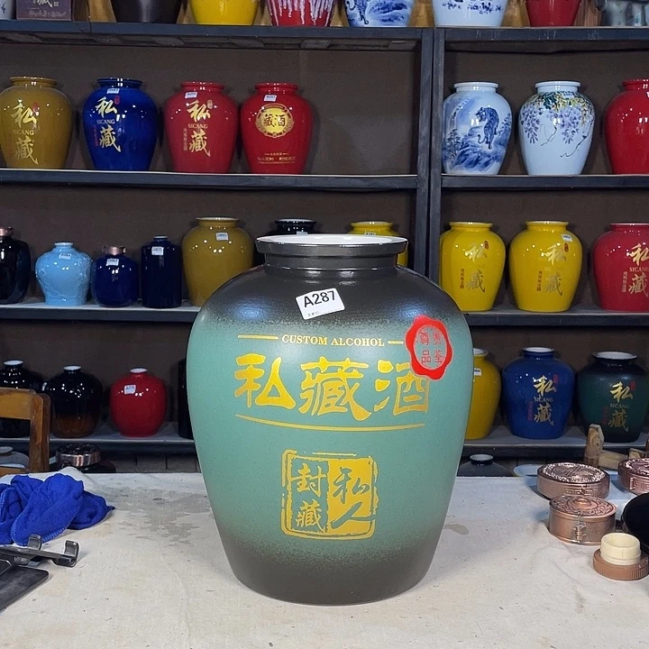 缸傲**穹287酒坛30斤装金属盖一个