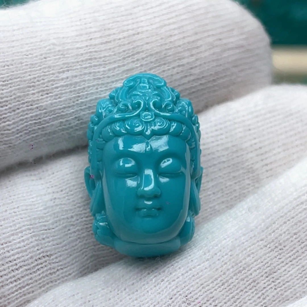 绿松石未镶嵌颈饰卡13.7-20.5-14