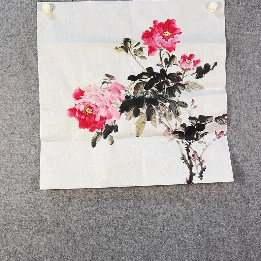 国画830 花鸟在此处飞翔也不太方便