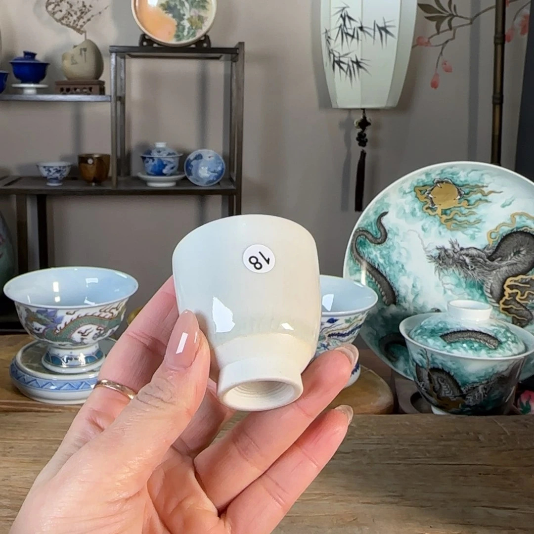 杯景德镇陶瓷柴烧多人