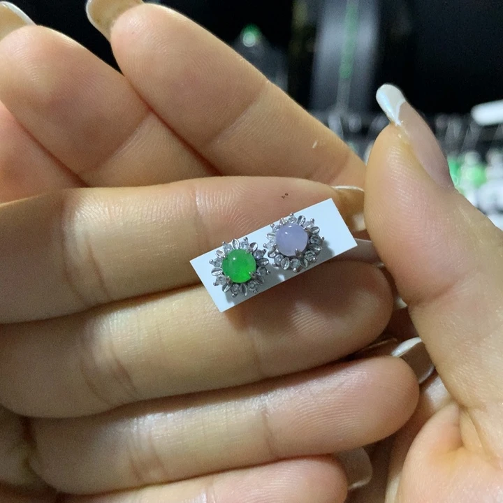 翡翠银S925镶嵌戒指