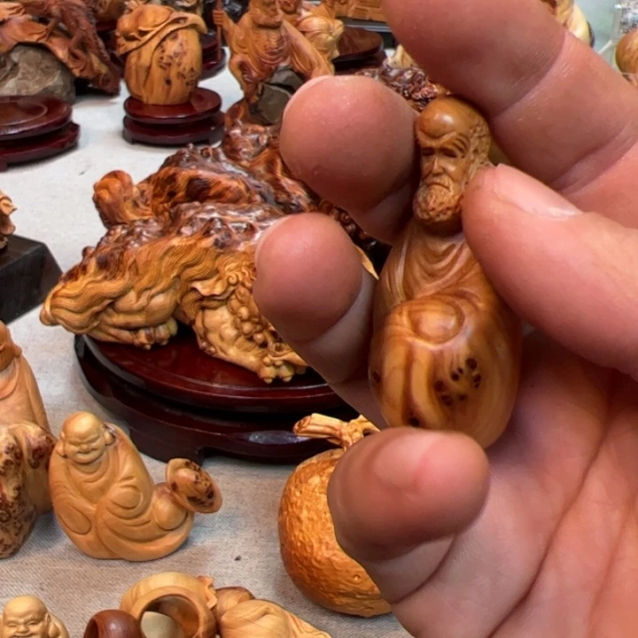 木导*木雕手工制作手把件