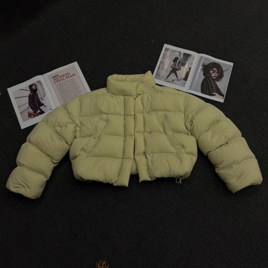【塔鹿蕾】25年冬新款时尚休闲宽松立领面包服羽绒鹅绒服F016