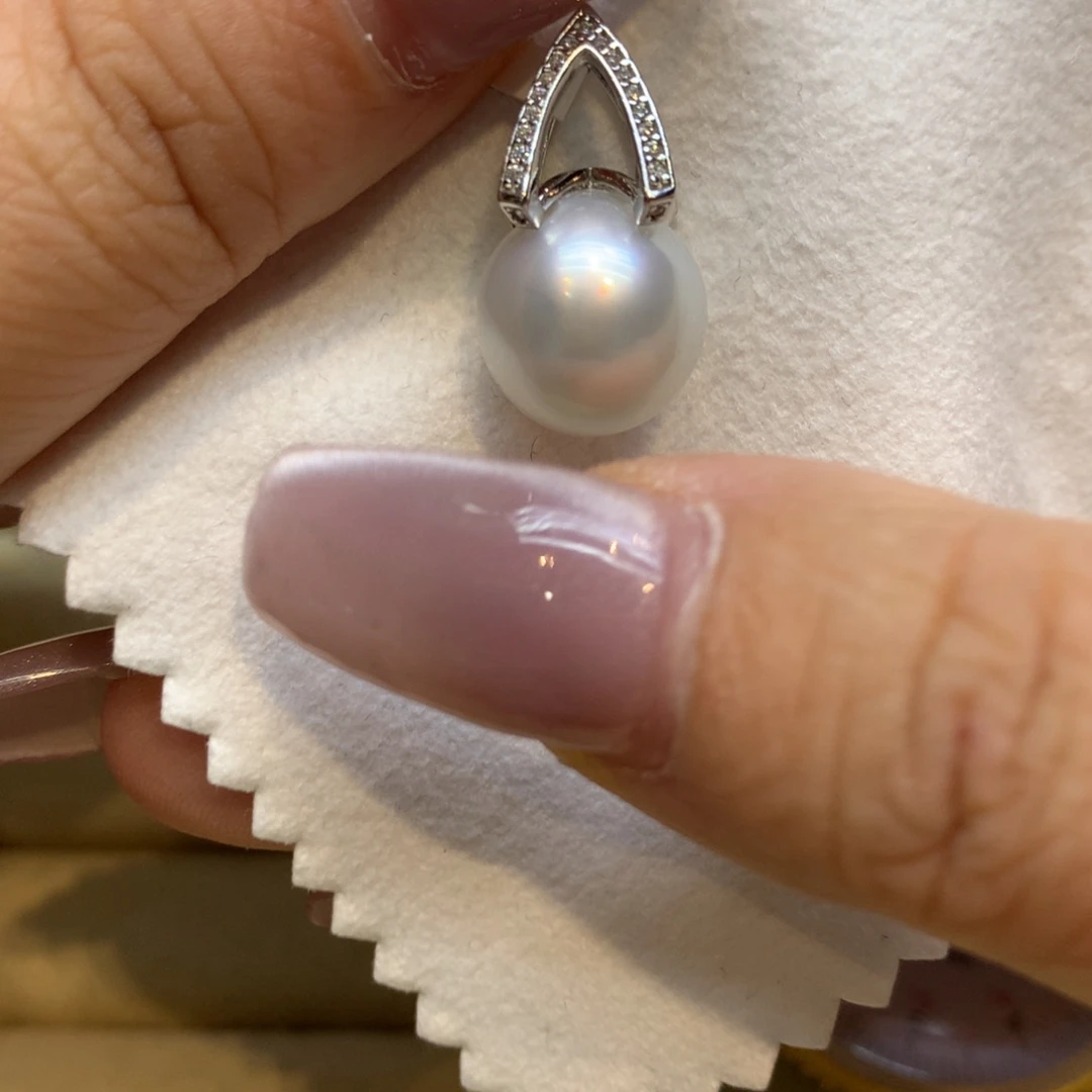 颈饰银S925镶嵌海水珍珠