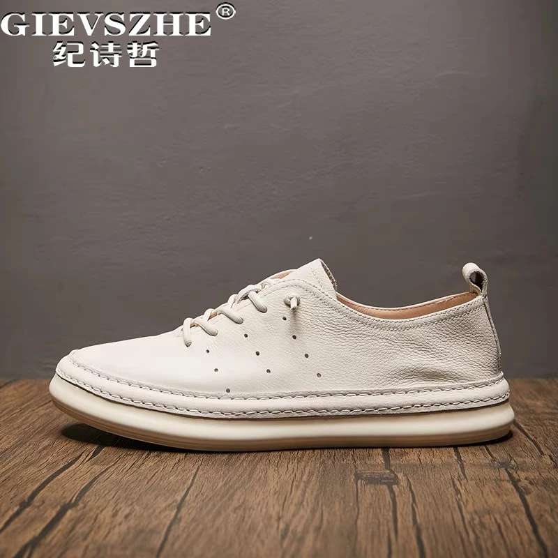 纪诗哲男鞋软底百搭简约运动鞋子男款轻便舒适小白鞋休闲时尚板鞋