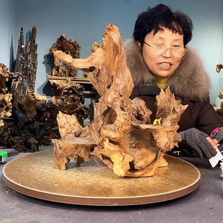 茶盏养***事341株木底座随行根艺