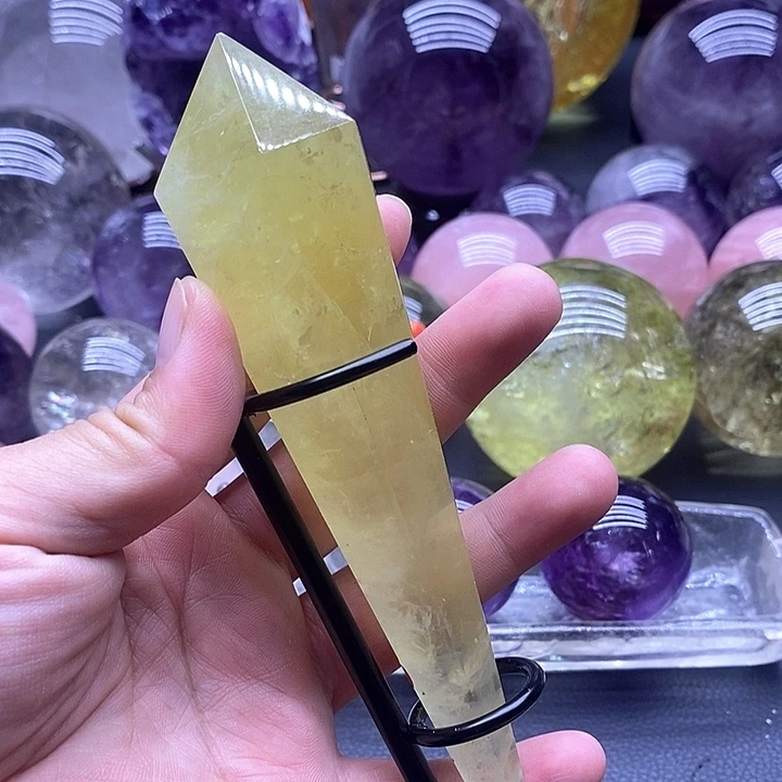 水晶未镶嵌大型摆件（非配饰）3193黄水晶权杖