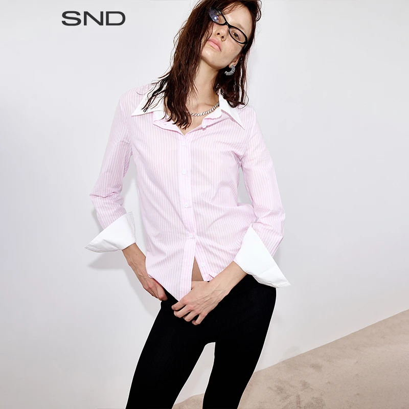 【WEARABLE EVENT 设计师品牌】SND AW25 条纹修身衬衫女款