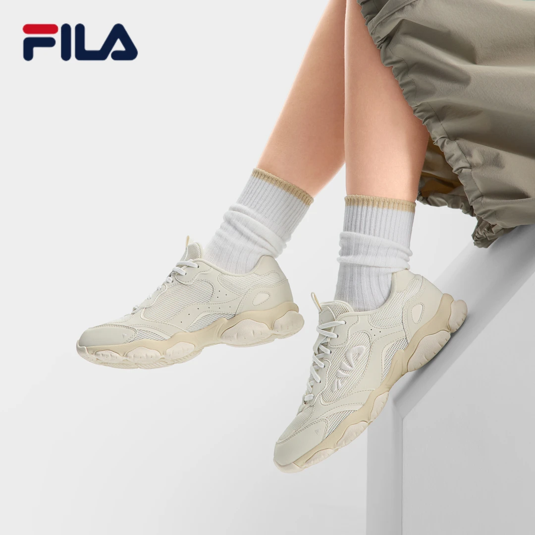Fila/斐乐【薄底猫爪鞋】女是夏季新款琥珀流光轻便透气复古老爹鞋