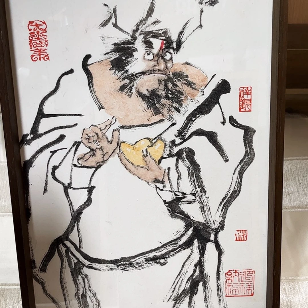 国画张彬带框精装裱福利