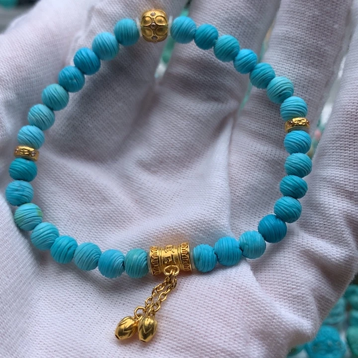 18K金镶嵌绿松石单品