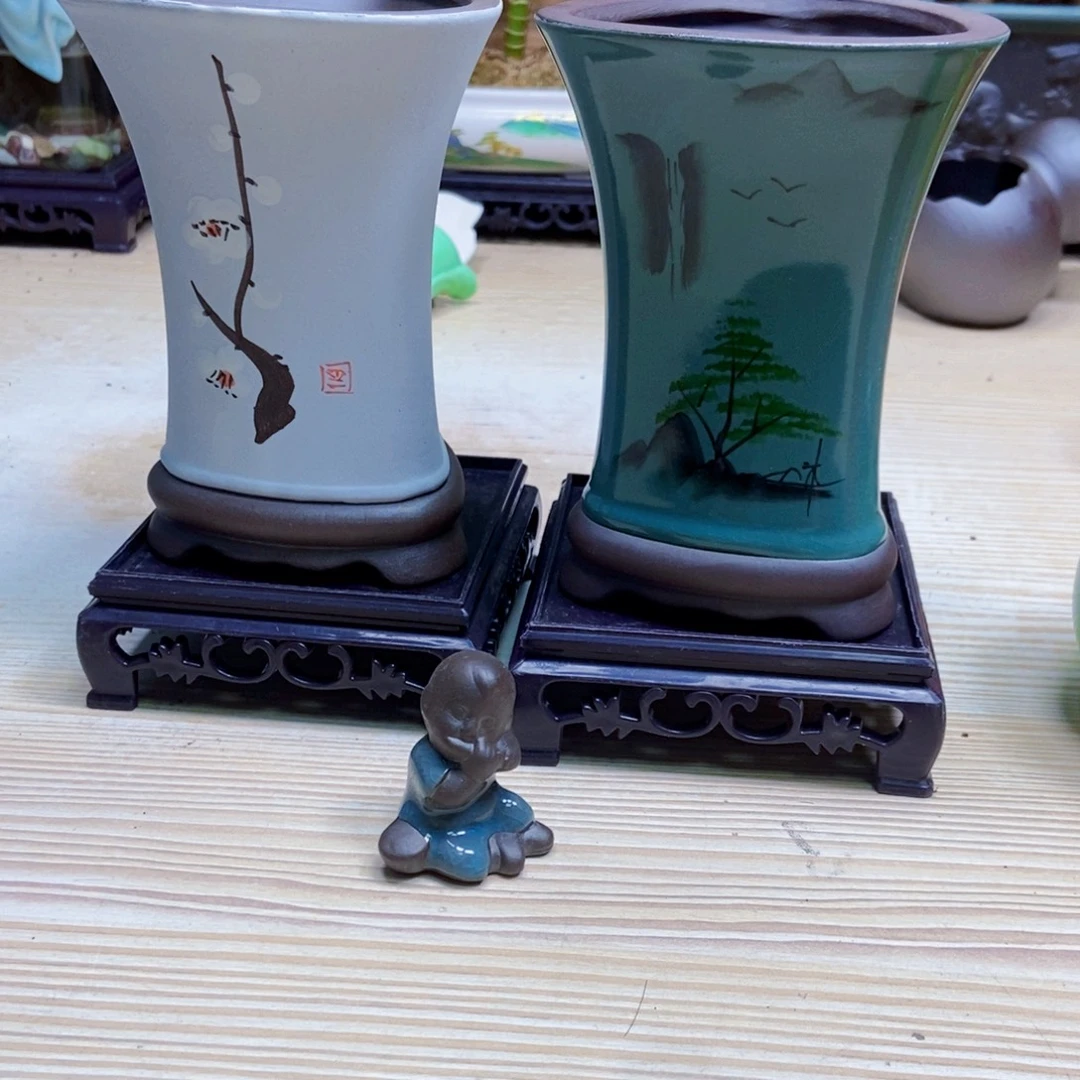 瓷片陶瓷花盆陶瓷艺术