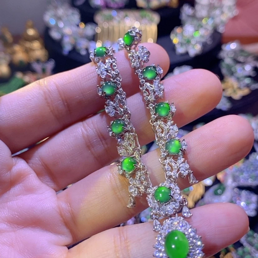 【闪购商品】翡翠挂件银S925镶嵌天然资源