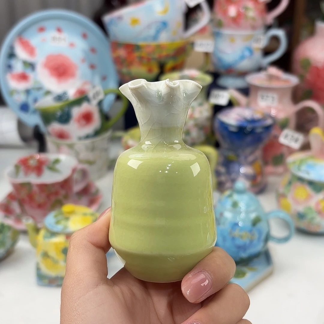 景德镇手绘高温釉下彩陶瓷茶具