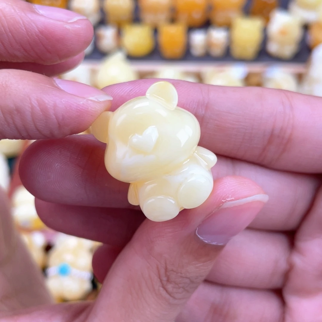 小***ɞ裸石琥珀未镶嵌蜜蜡
