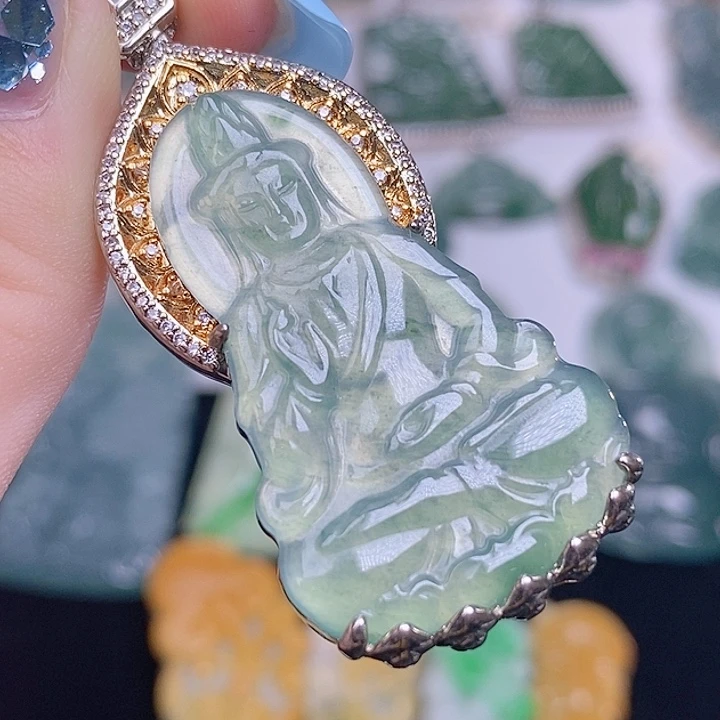 翡翠未镶嵌颈饰00000000000047