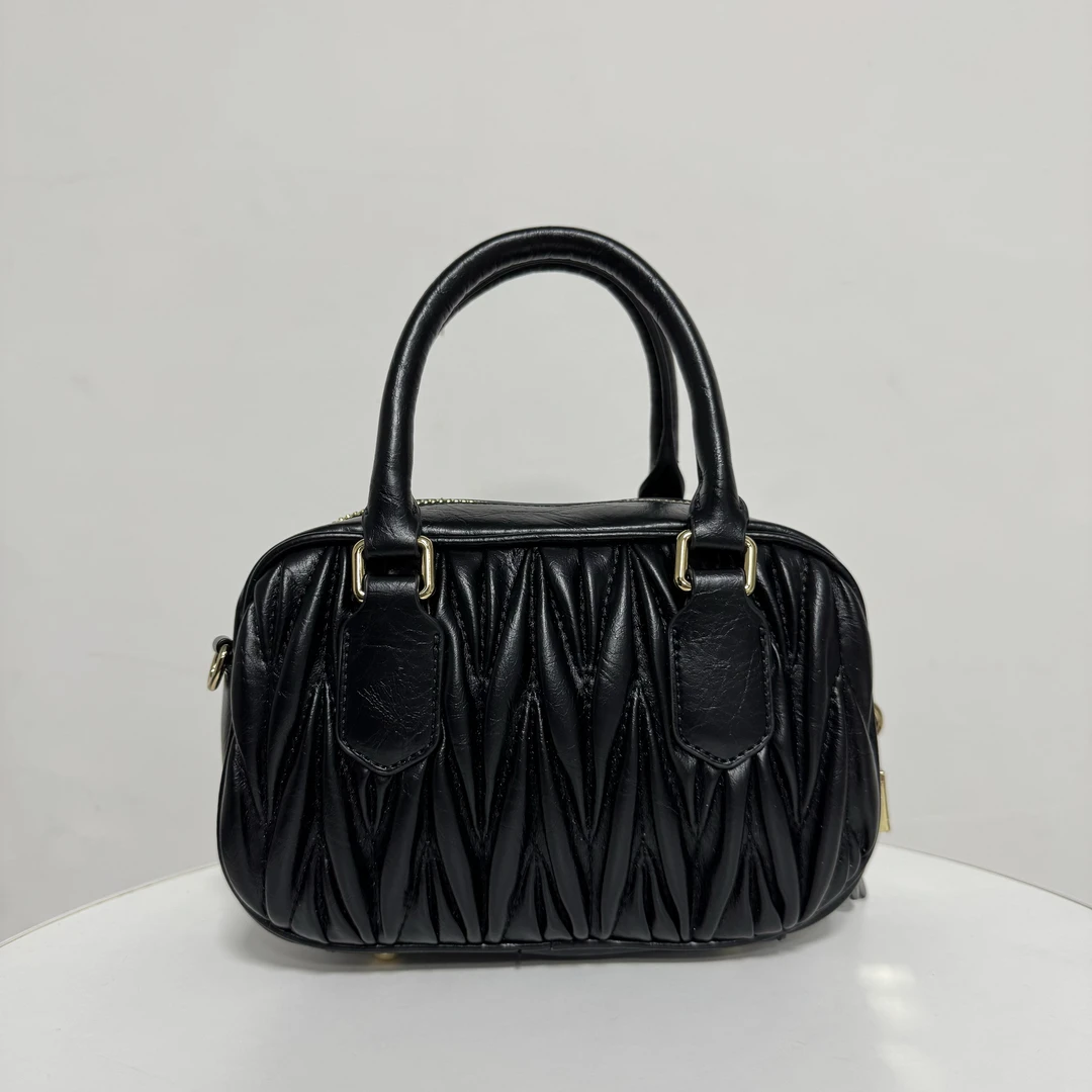 小众黑色时尚复古手提斜挎包