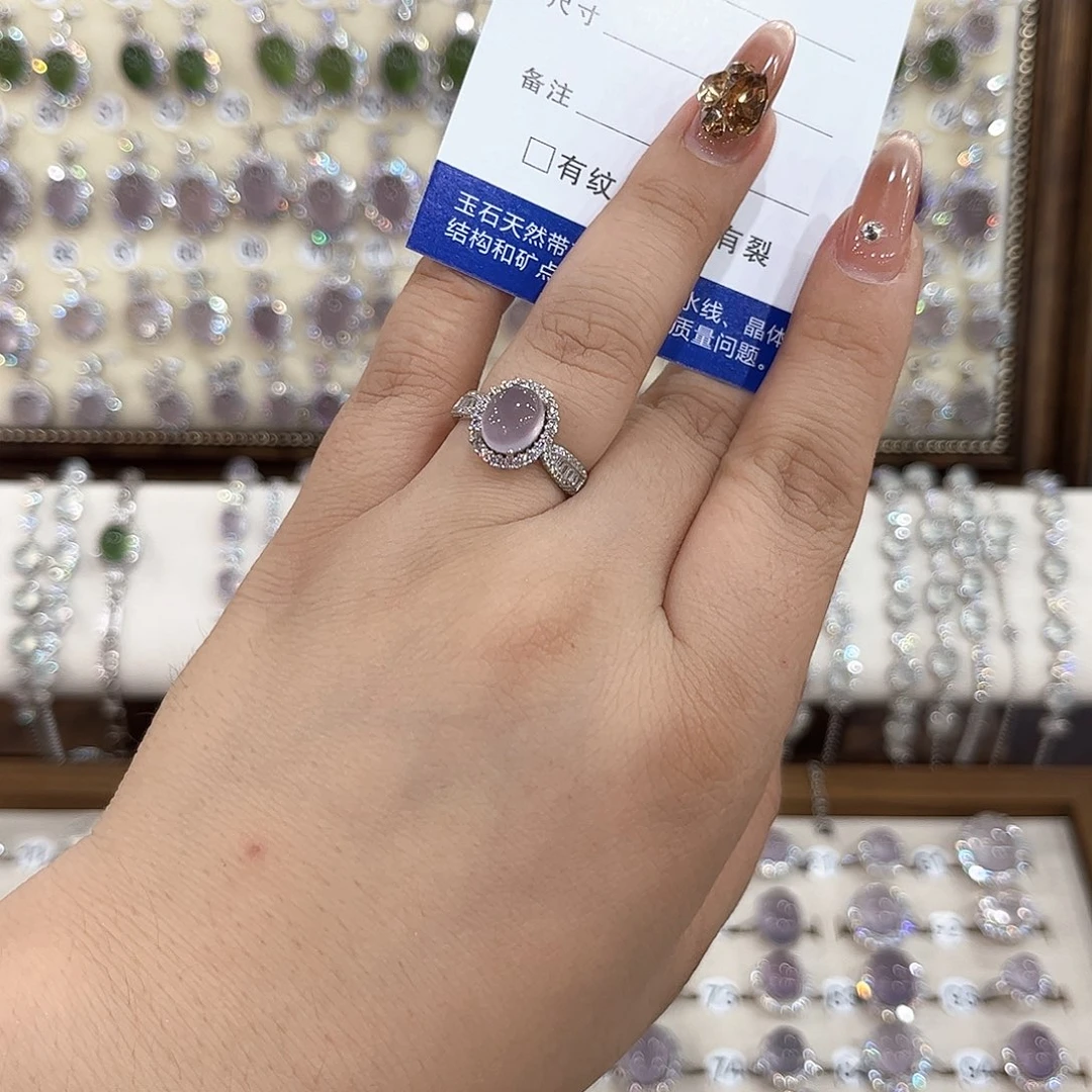 *****银S925镶嵌戒指萤石