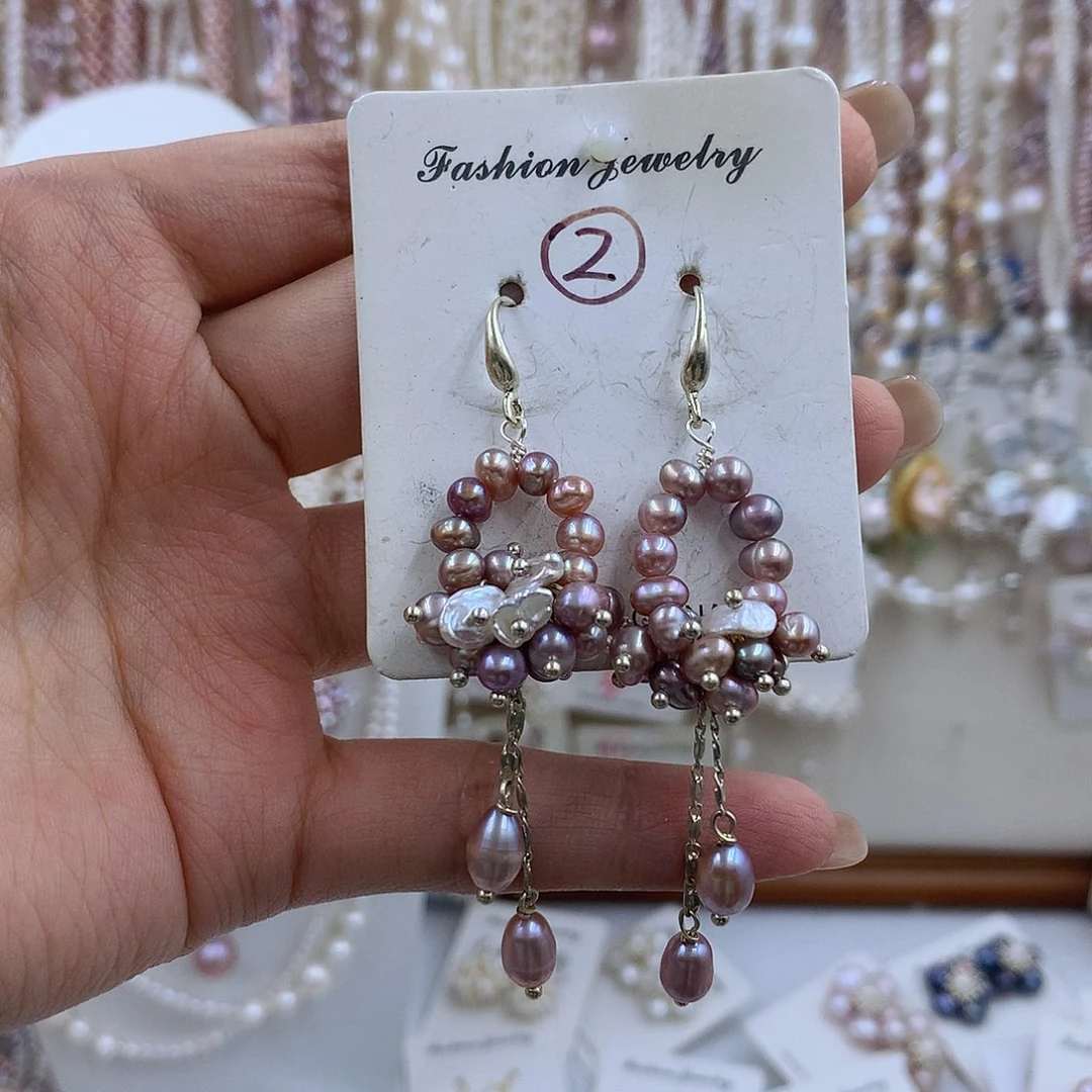 项链银S925镶嵌淡水珍珠